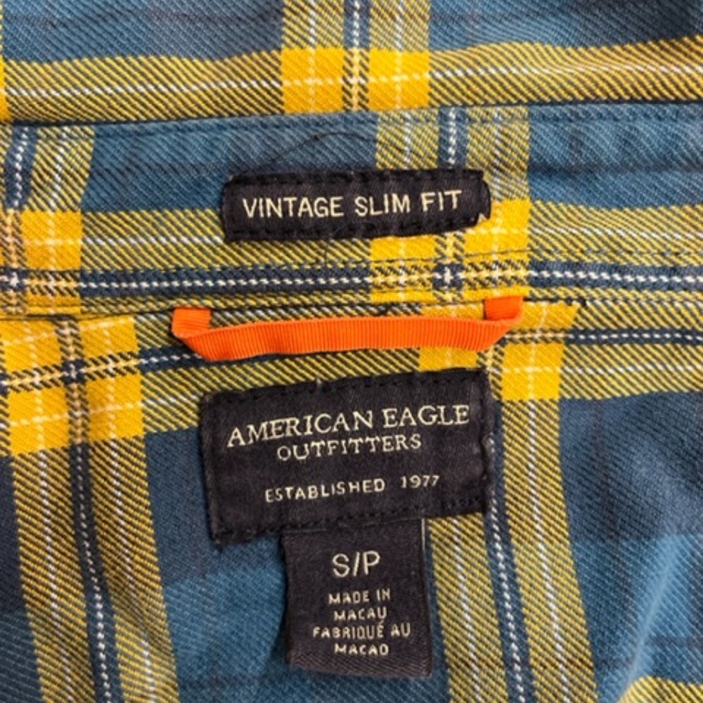 vintage 90's Fall colors Flannel American Eagle - Picture 6 of 6